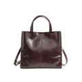 Leather Tote Bag for Women, Genuine First Layer Vegetable-Tanned Leather, Large Capacity, Fashionable and Versatile Handbag