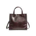Leather Tote Bag for Women, Genuine First Layer Vegetable-Tanned Leather, Large Capacity, Fashionable and Versatile Handbag