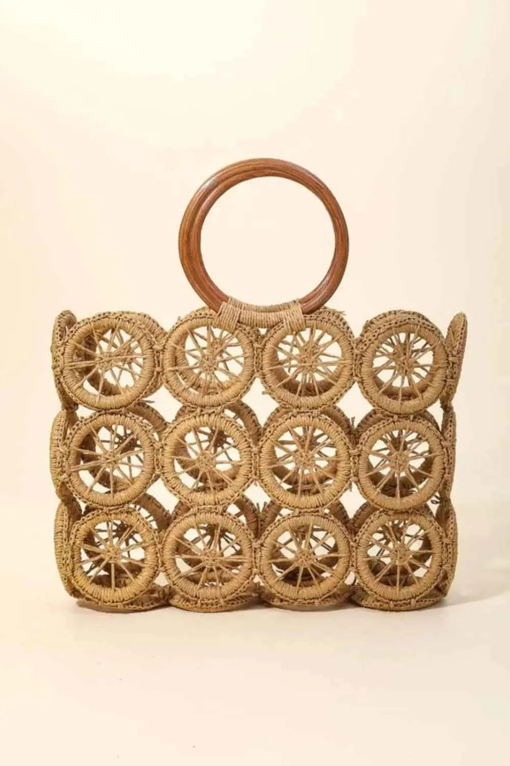 Braided Wheels women Handbag.