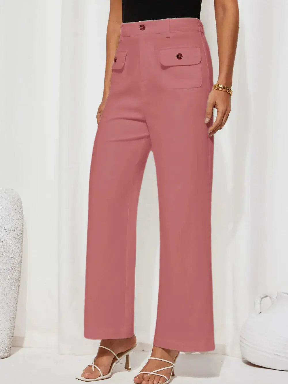 High Waist Wide Leg Pants.