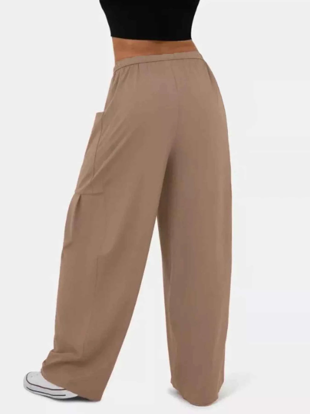 Drawstring Wide Leg Pants.