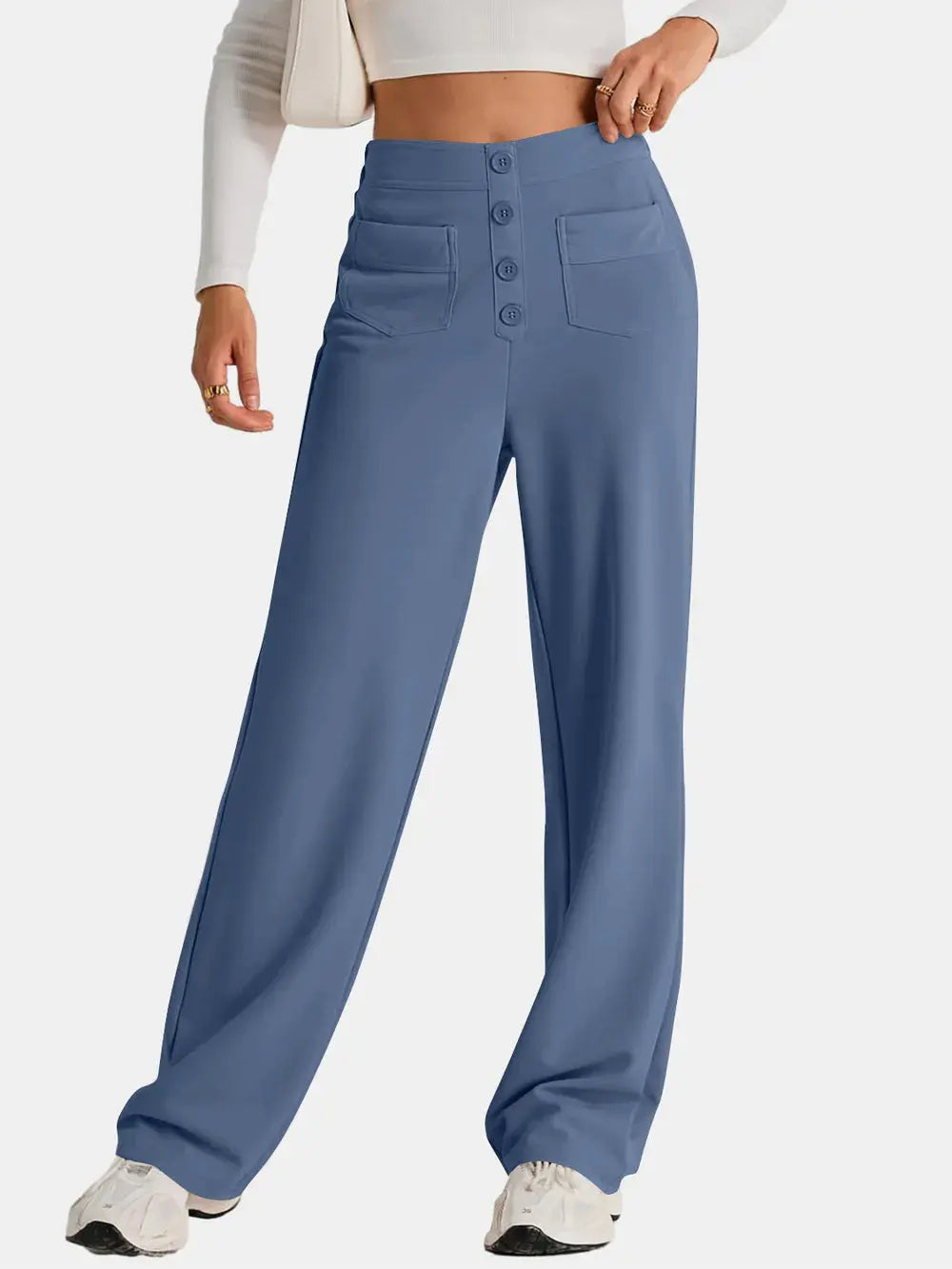 High Waist Wide Leg Pants.