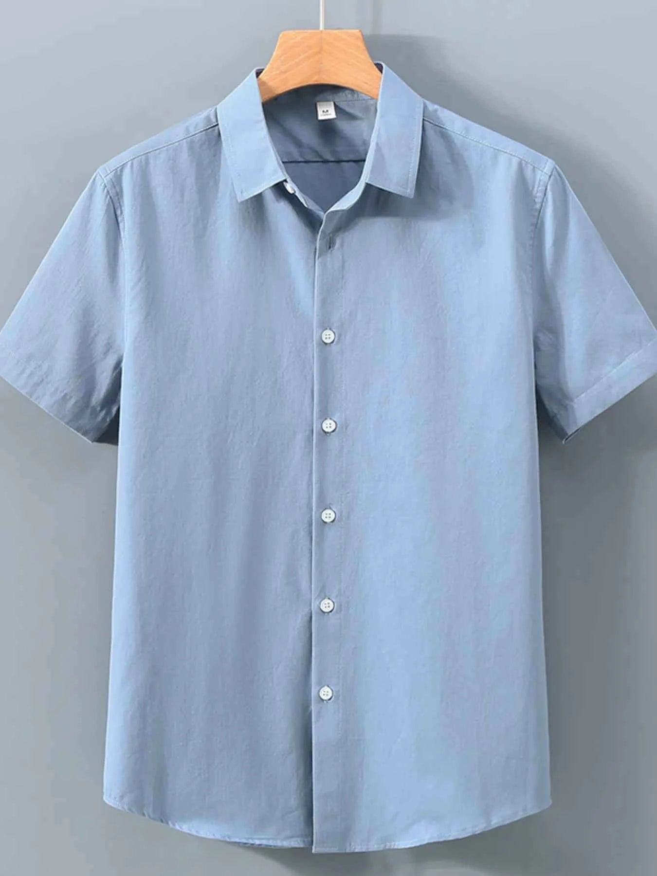 Men's Plus Size Short Sleeve Casual Shirt.
