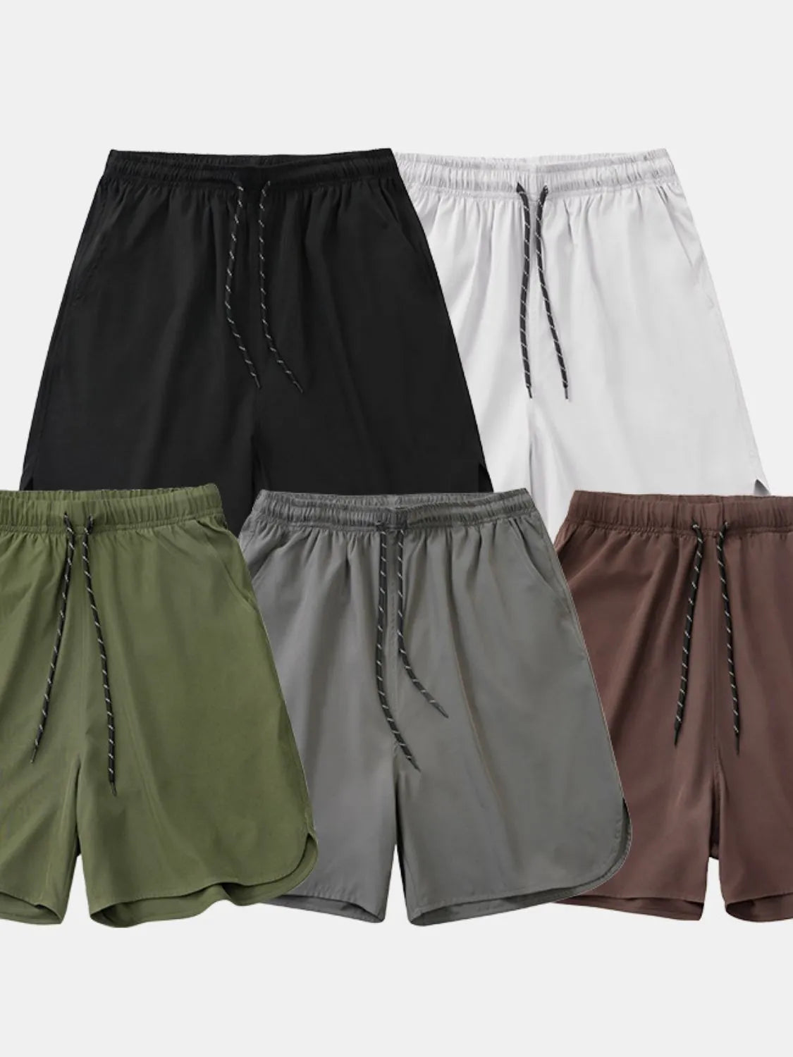 Men's Plus Size Drawstring Shorts.