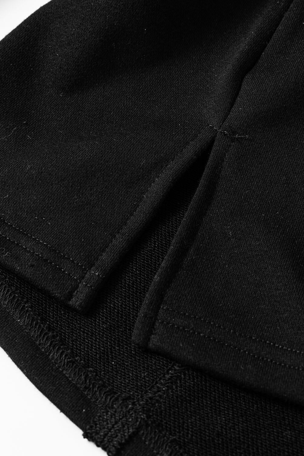 Black Striped Colorblock Patchwork Collar Sweatshirt Dear-Lover Dropshipping