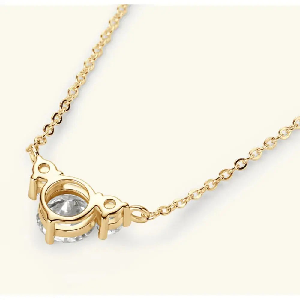 1.2 Carat Moissanite 925 Sterling Silver Necklace.