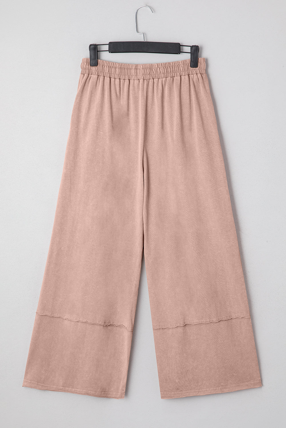 Buckskin Flower Patch Mineral Washed Terry Knit Cropped Wide Leg Pants Dear-Lover Dropshipping