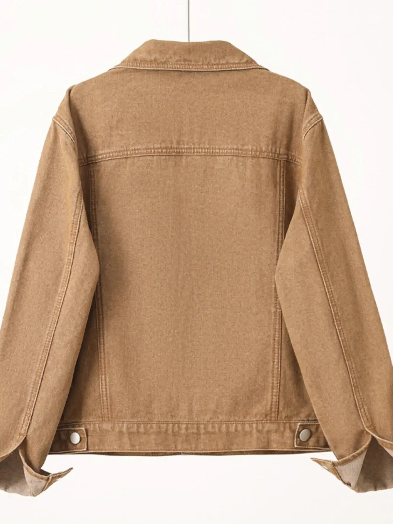 Button Up Long Sleeve Denim Jacket.