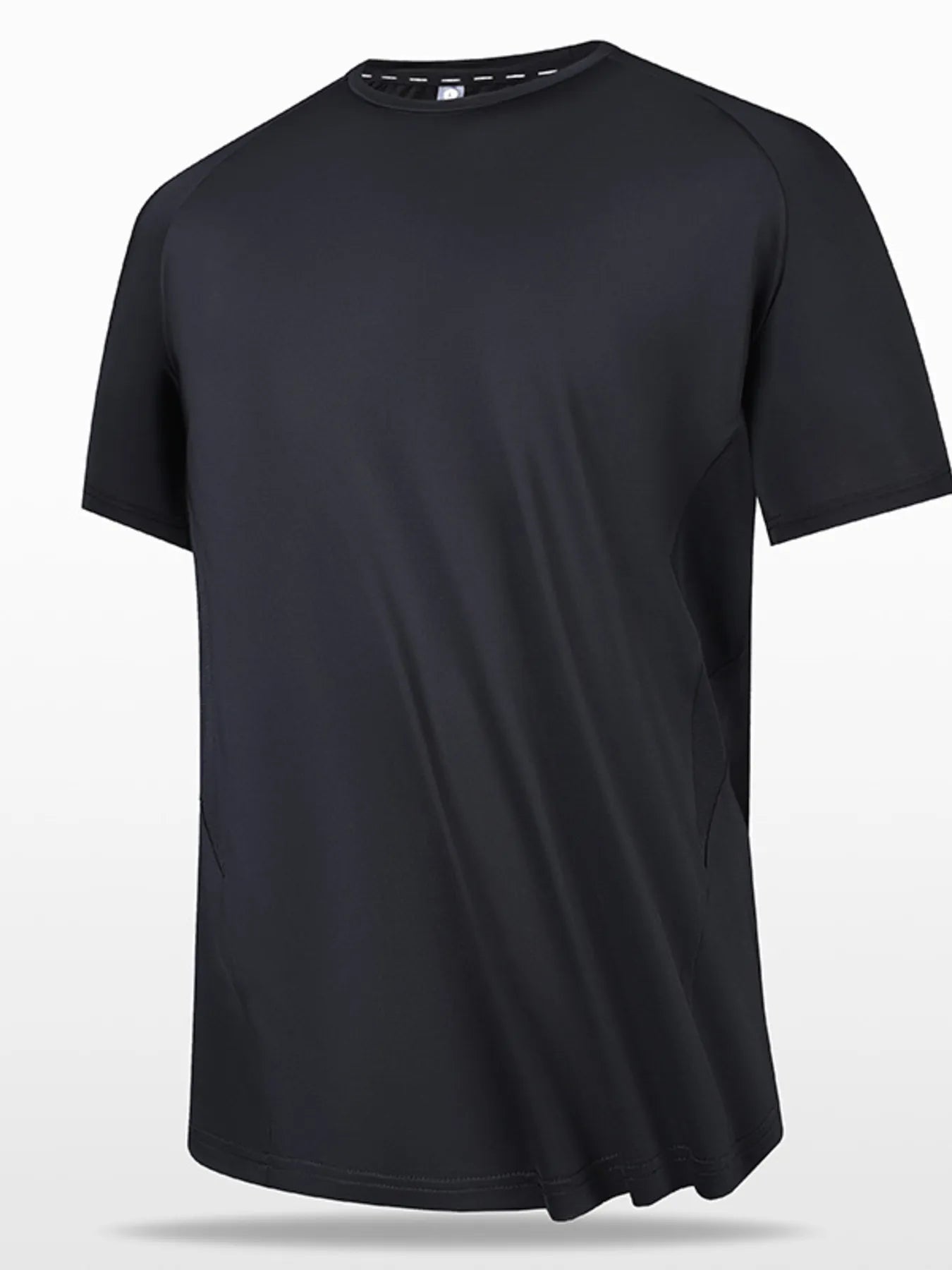 Men's Full Size Round Neck Short Sleeve T-Shirt.