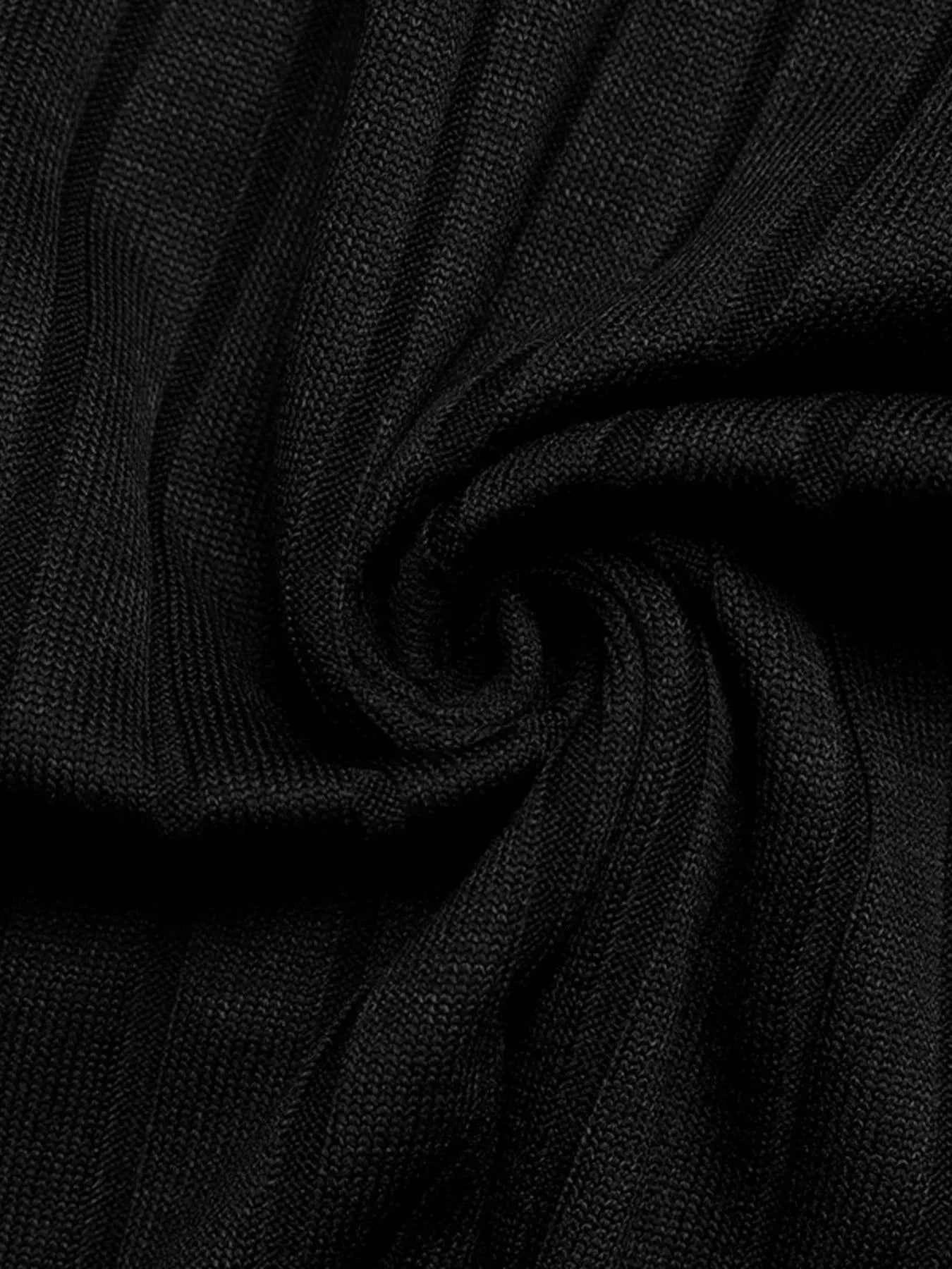 Ribbed Knit Cardigan & Wide Leg Pants Set