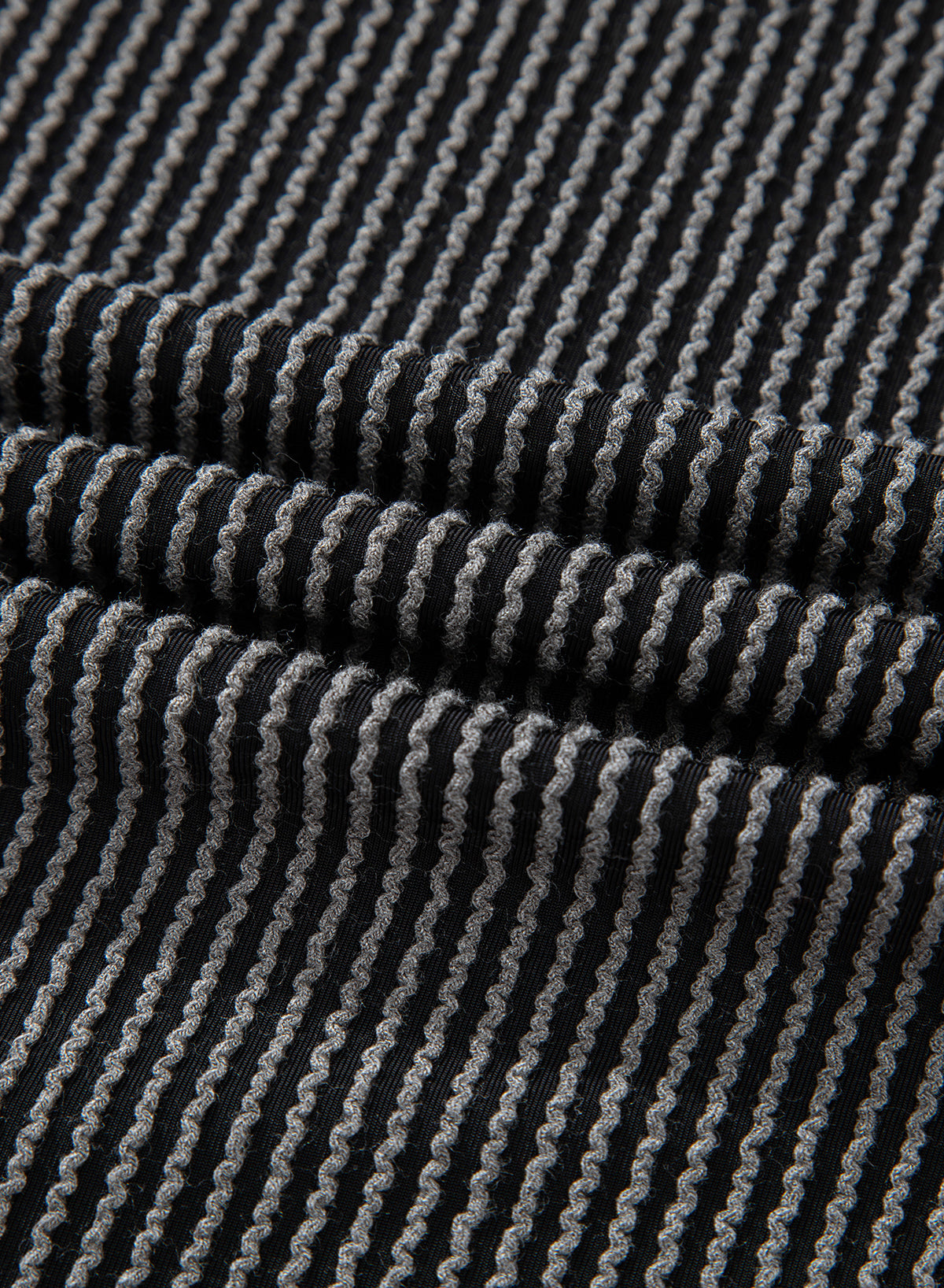 Dark Grey Corded Lantern Sleeve Top High Waist Ruffled Mini Skirt Set Dear-Lover Dropshipping