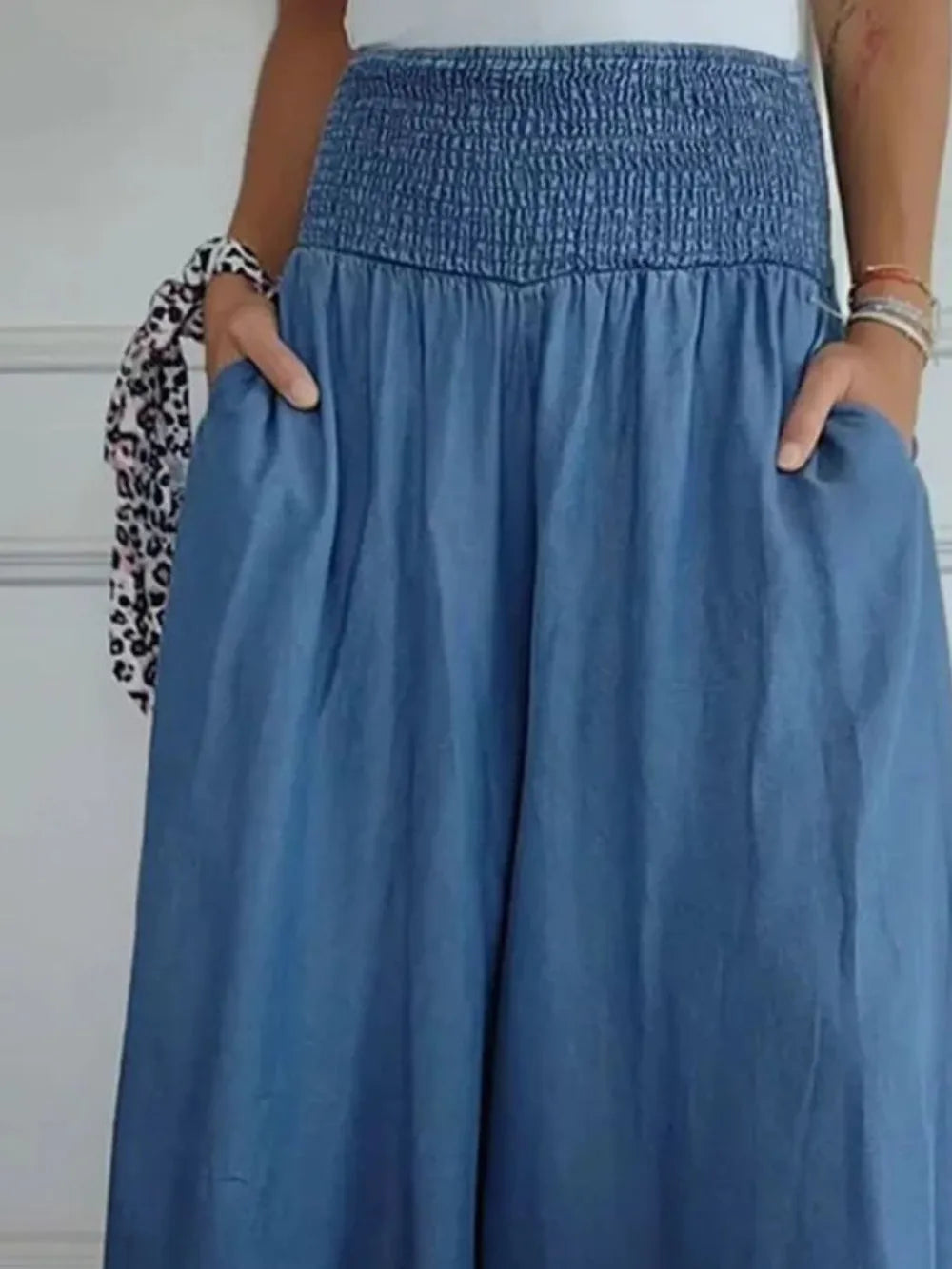 Wide Leg Pants with Pockets full size.