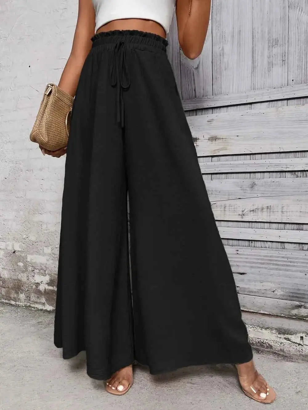 High Waist Wide Leg Pants.
