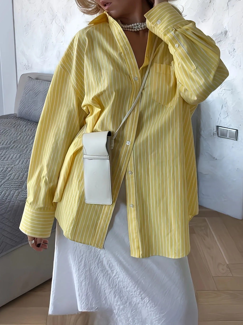 Striped Button-Down Shirt.