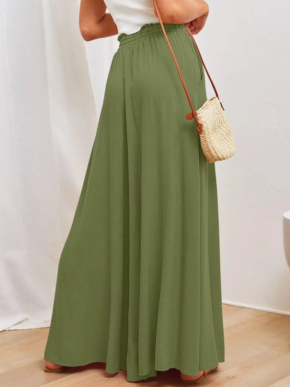 Wide Leg Pants with Pockets.