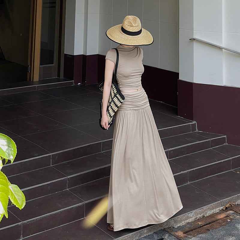 Slimming and slimming knit pure desire style design dress set