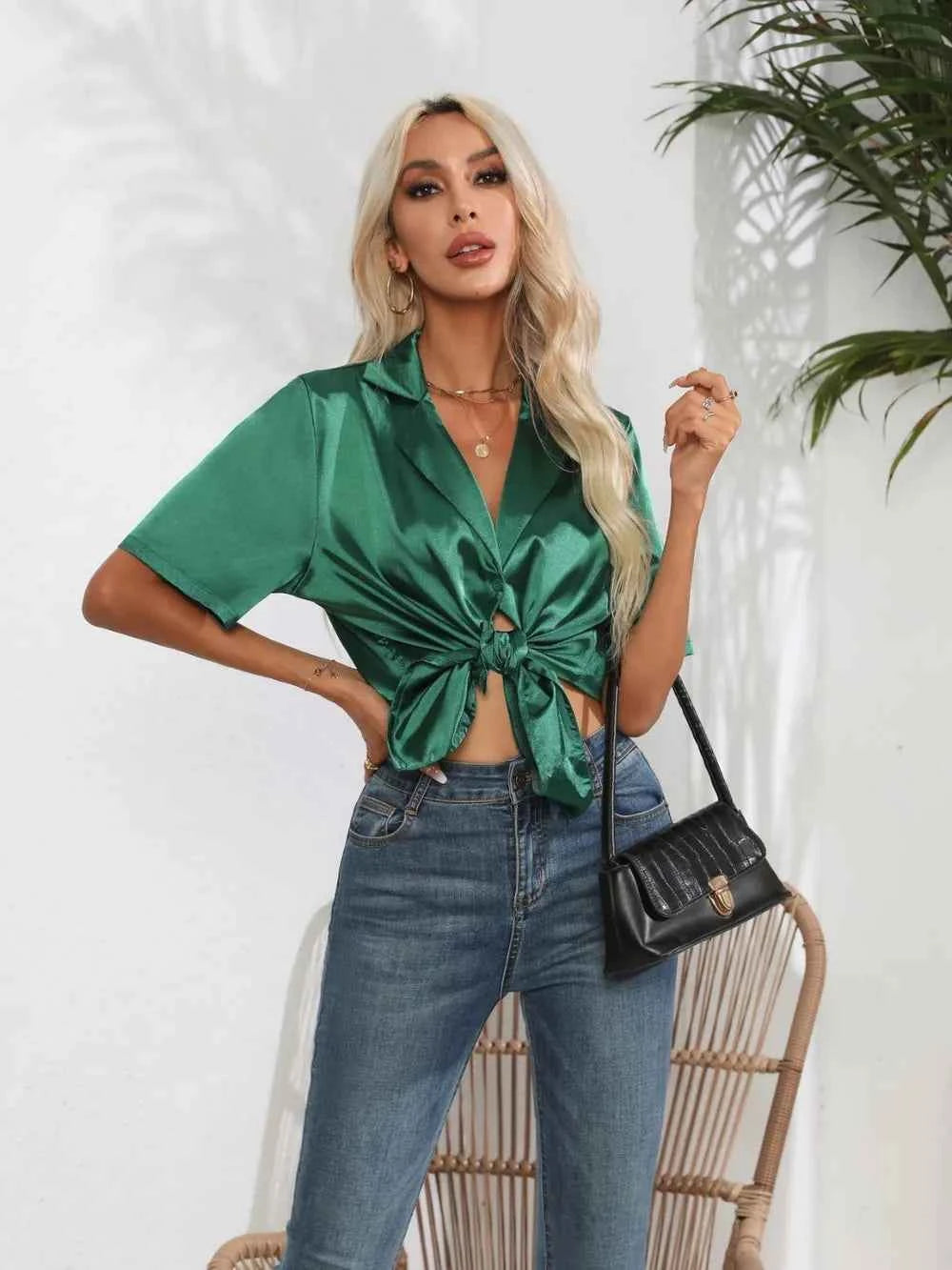 Button Down Short Sleeve Shirt.