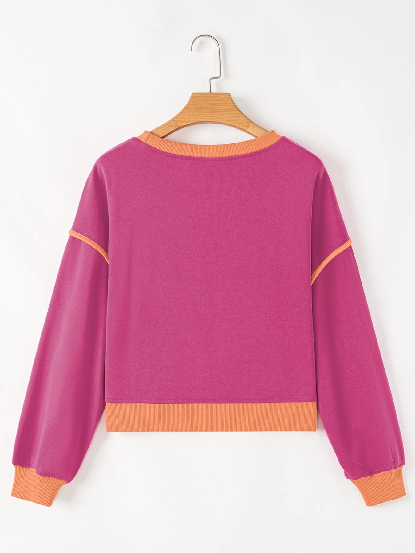 Contrast Trim Long Sleeve Top and Skort Set.