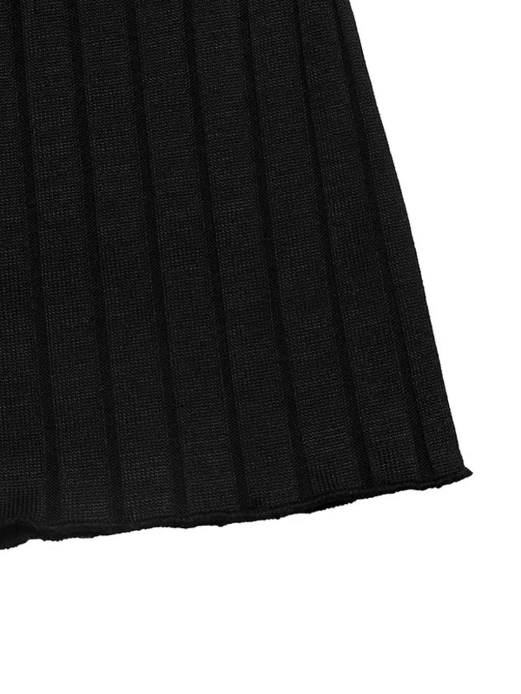 Ribbed Knit Cardigan & Wide Leg Pants Set