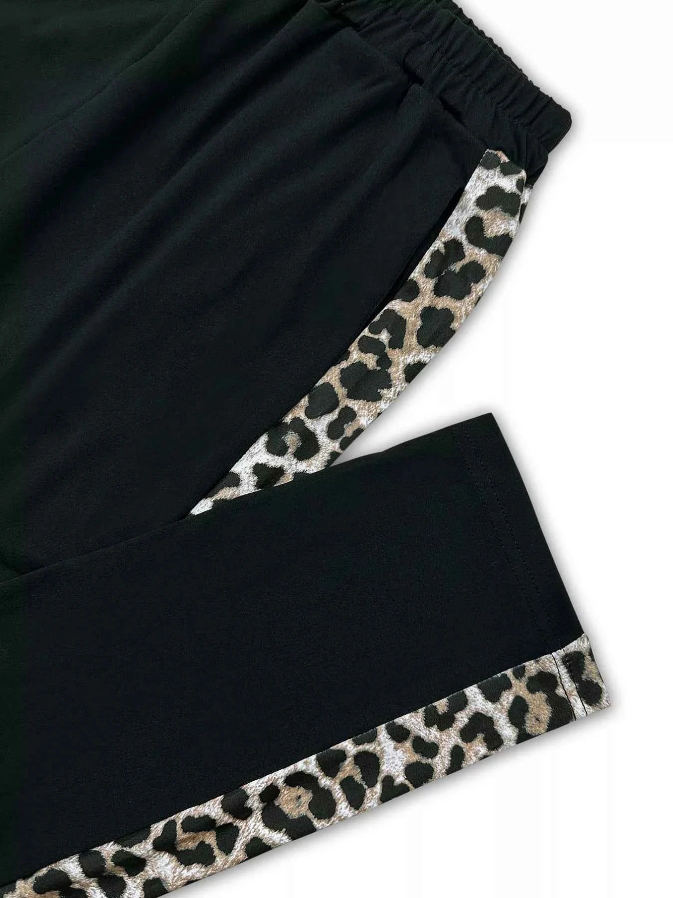 Leopard Print Top and Pants Set