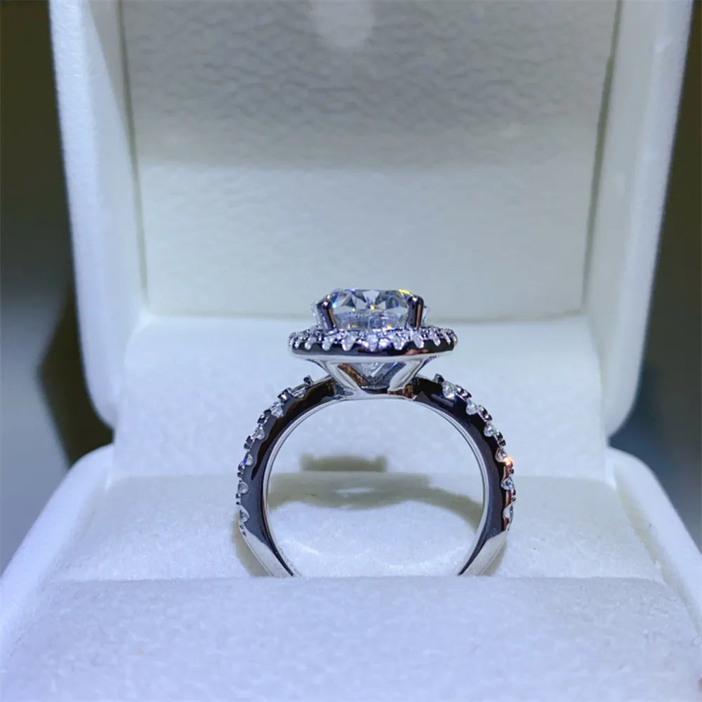 5 Carat Moissanite 925 Sterling Silver Ring.
