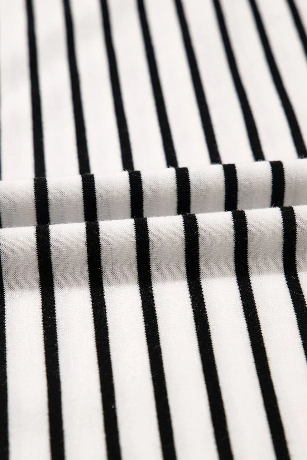 Stripe V Neck Tee and Casual Shorts Set.