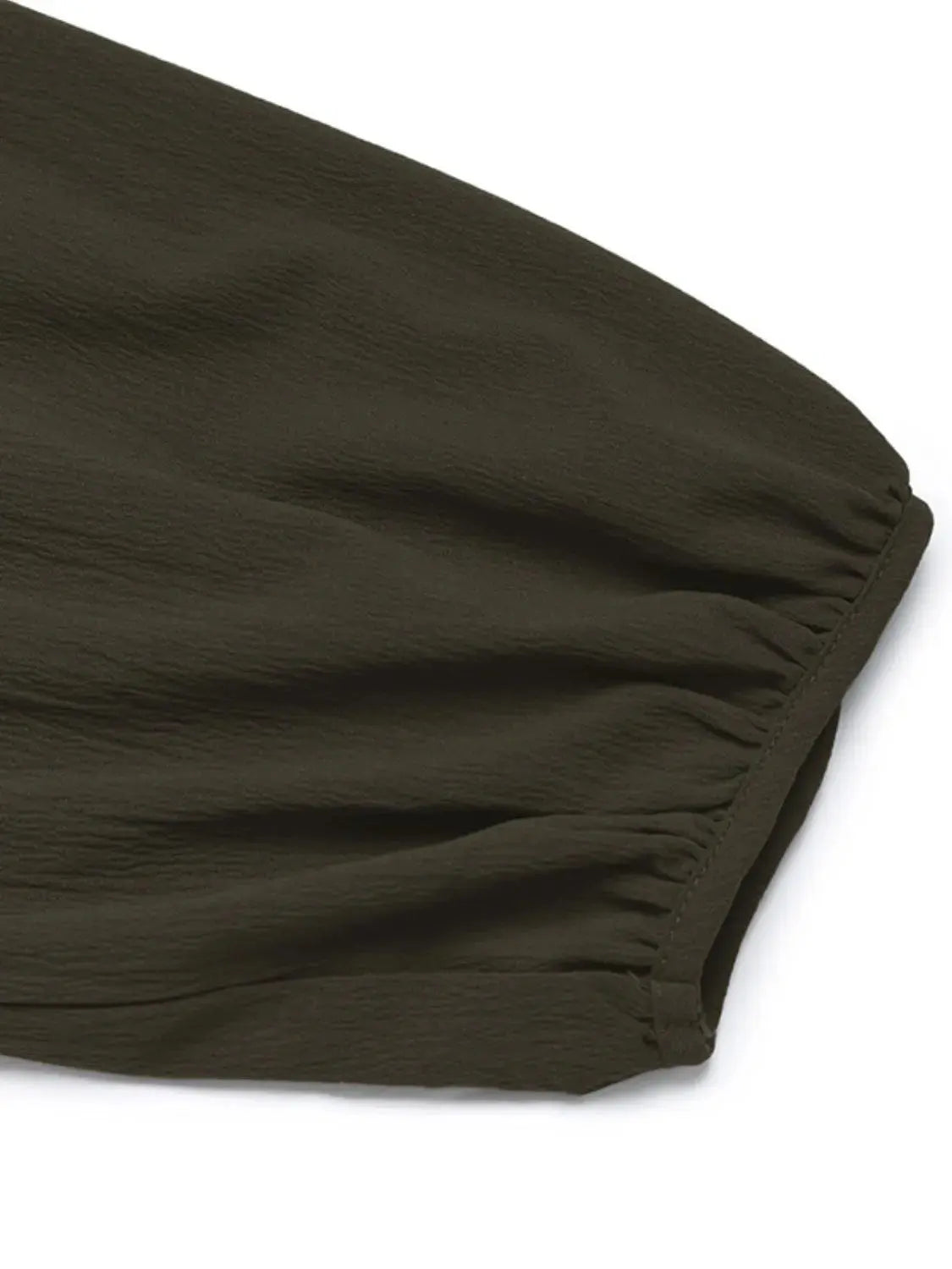 Button Front Balloon Sleeve Dress.