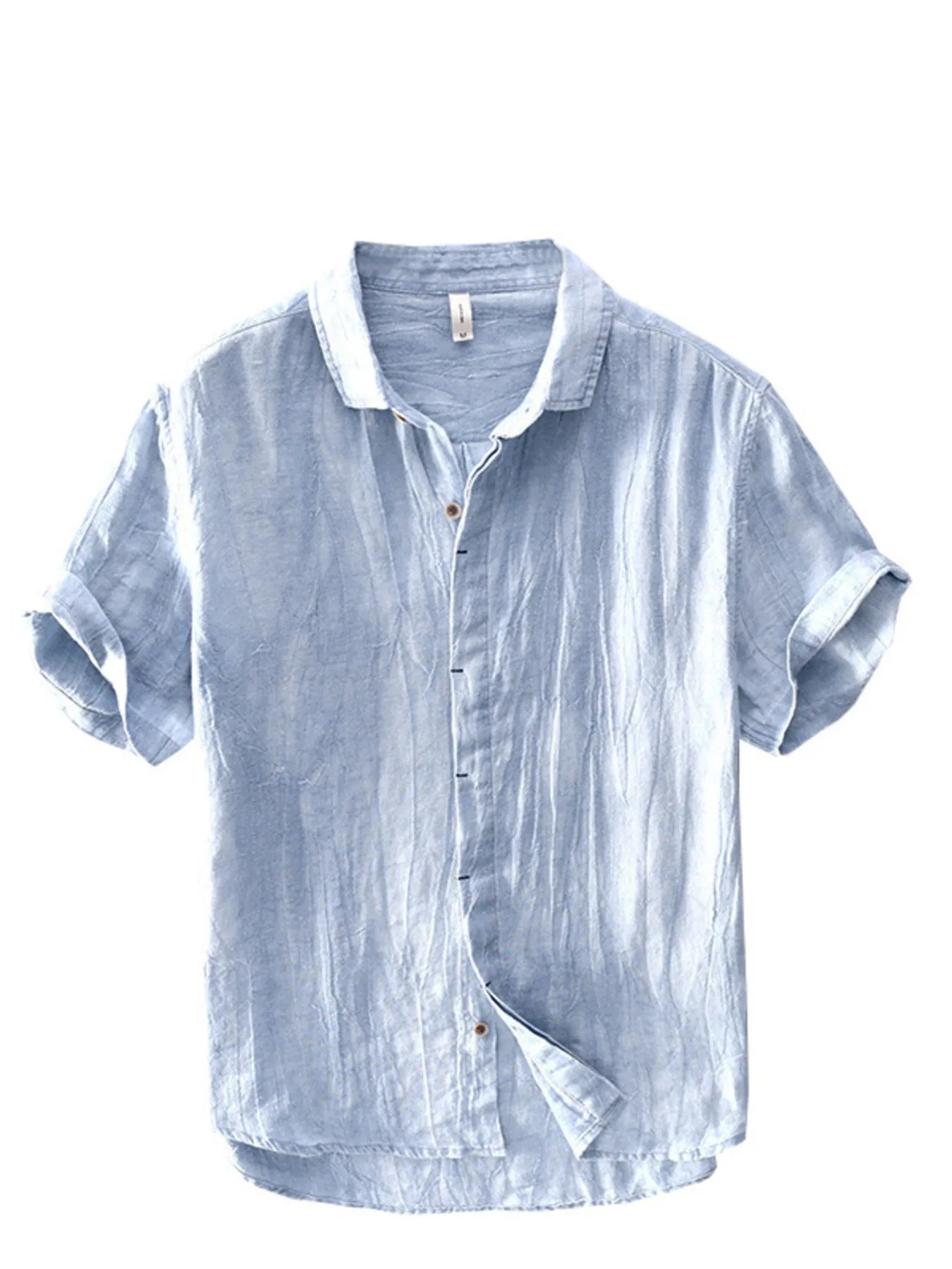 Men's Plus Size Button Up Short Sleeve Shirt.
