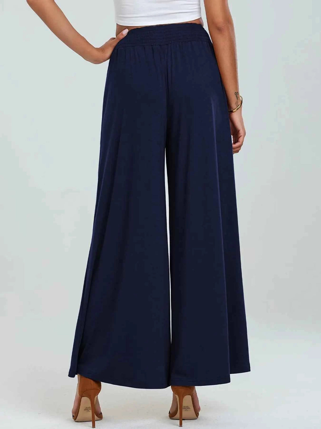 High-Waisted Wide Leg Pants with Pockets.