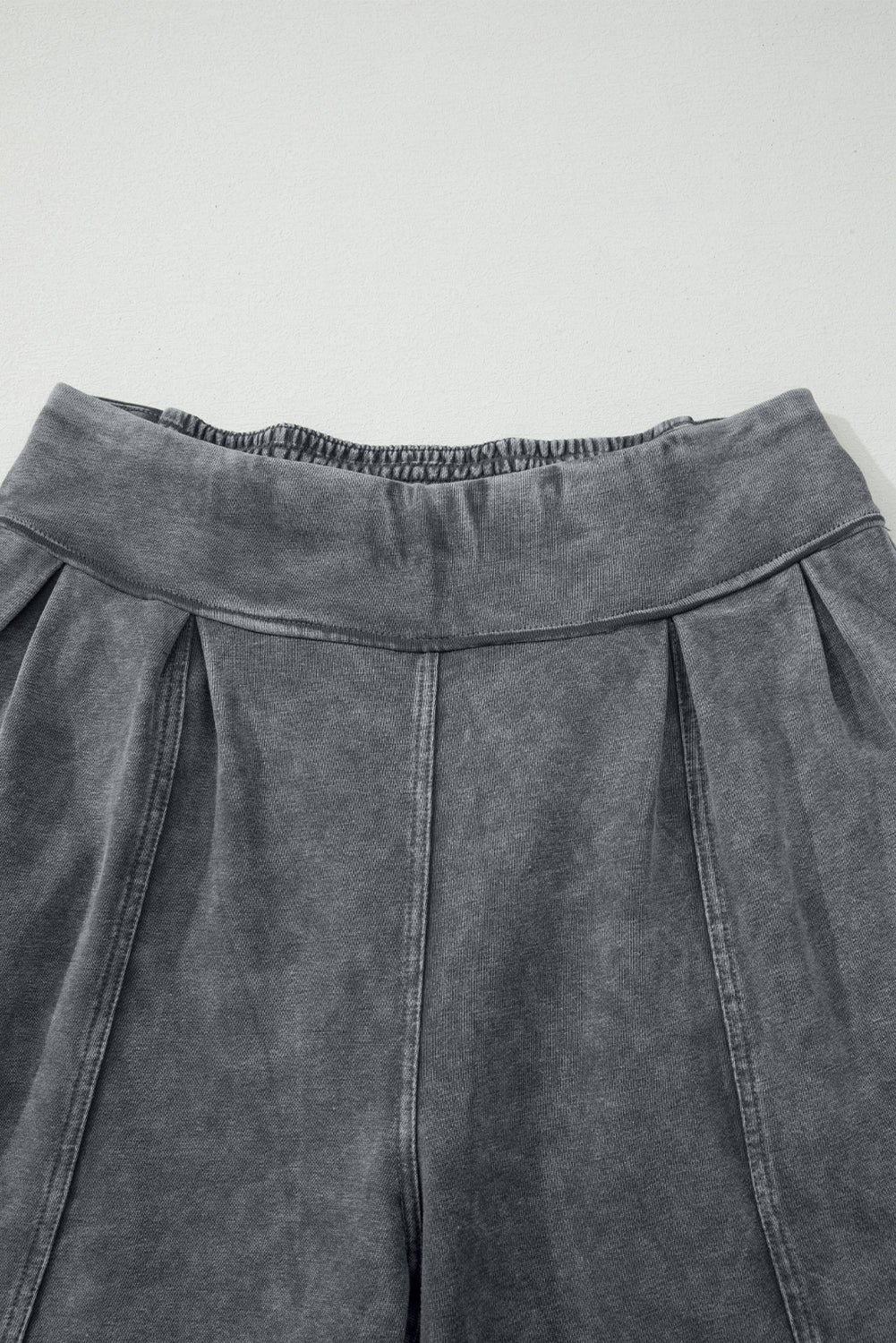 Medium Grey Mineral Wash Jogger Style High Waist Casual Pants Dear-Lover Dropshipping