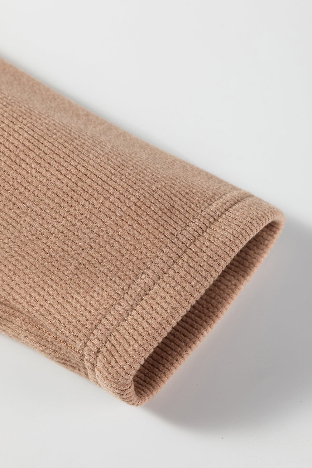 Dark Khaki Leopard Drawstring Pullover Hoodie and High Waist Pants Corduroy Suit Dear-Lover Dropshipping