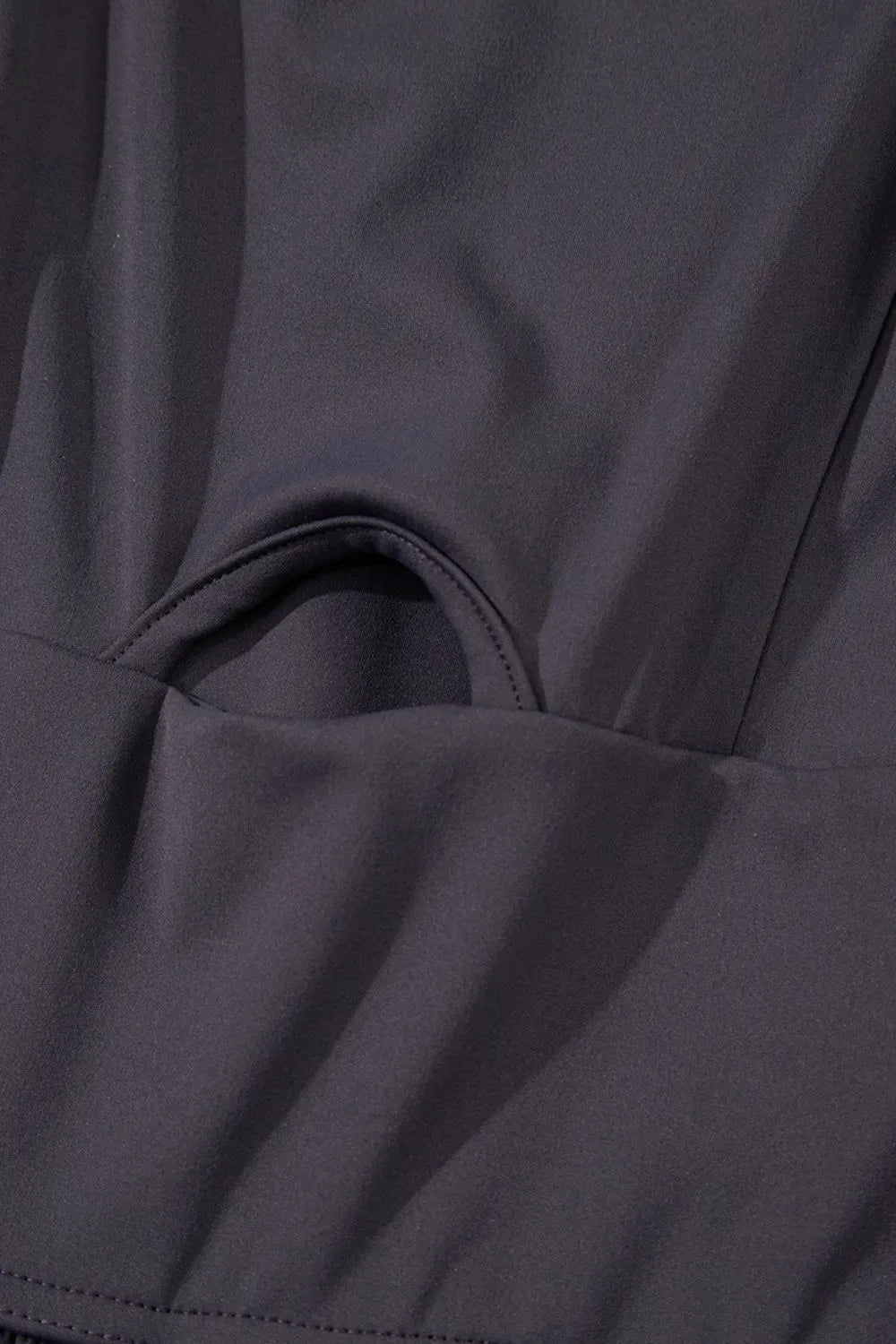 Cutout Square Neck Wide Strap Active Jumpsuit.