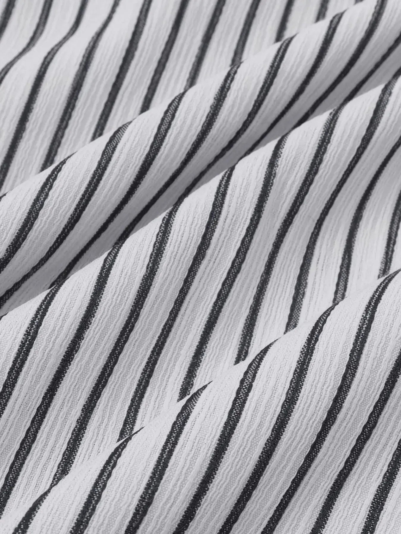 Men's Plus Size Striped Short Sleeve Button-Down Shirt.