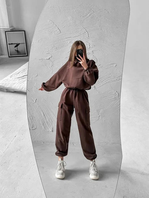 Hoodies And Pants Hoodies Set Clothes Women Two Pieces Sweatshirts trousers sets sets for women 2 pieces Woman clothing