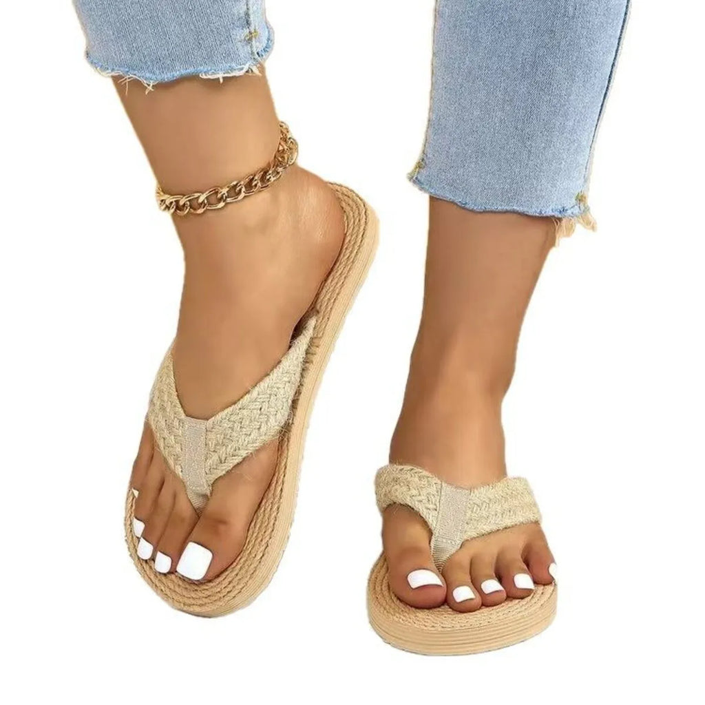 Toe Post Platform Sandals.