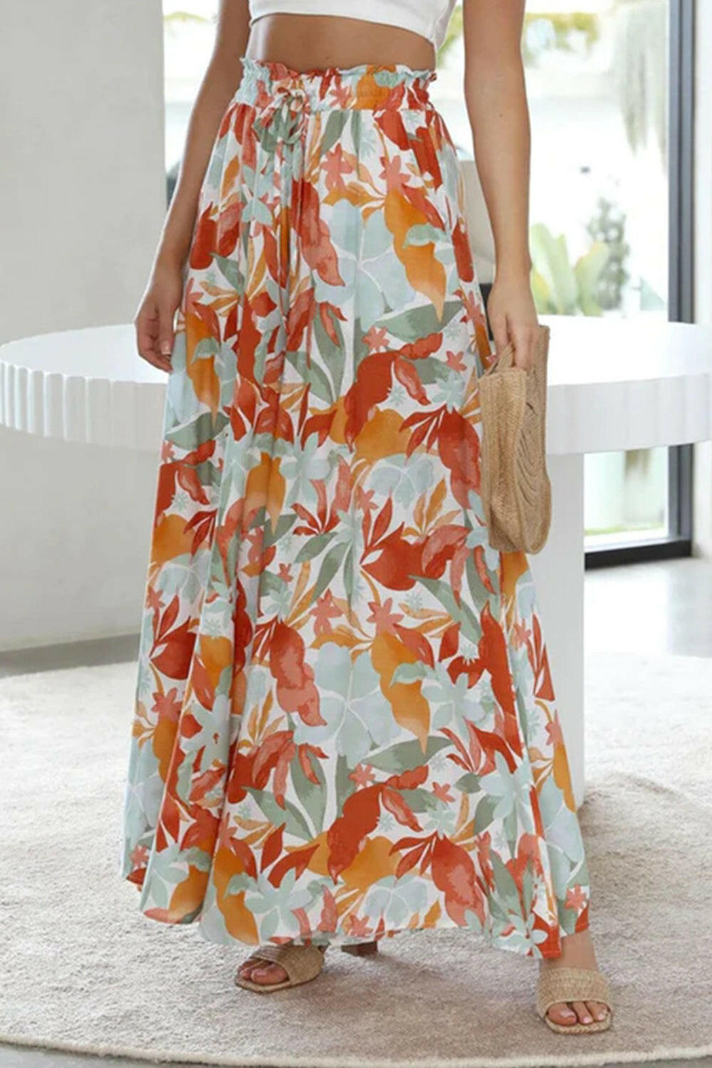 Tied Wide Leg Pants.