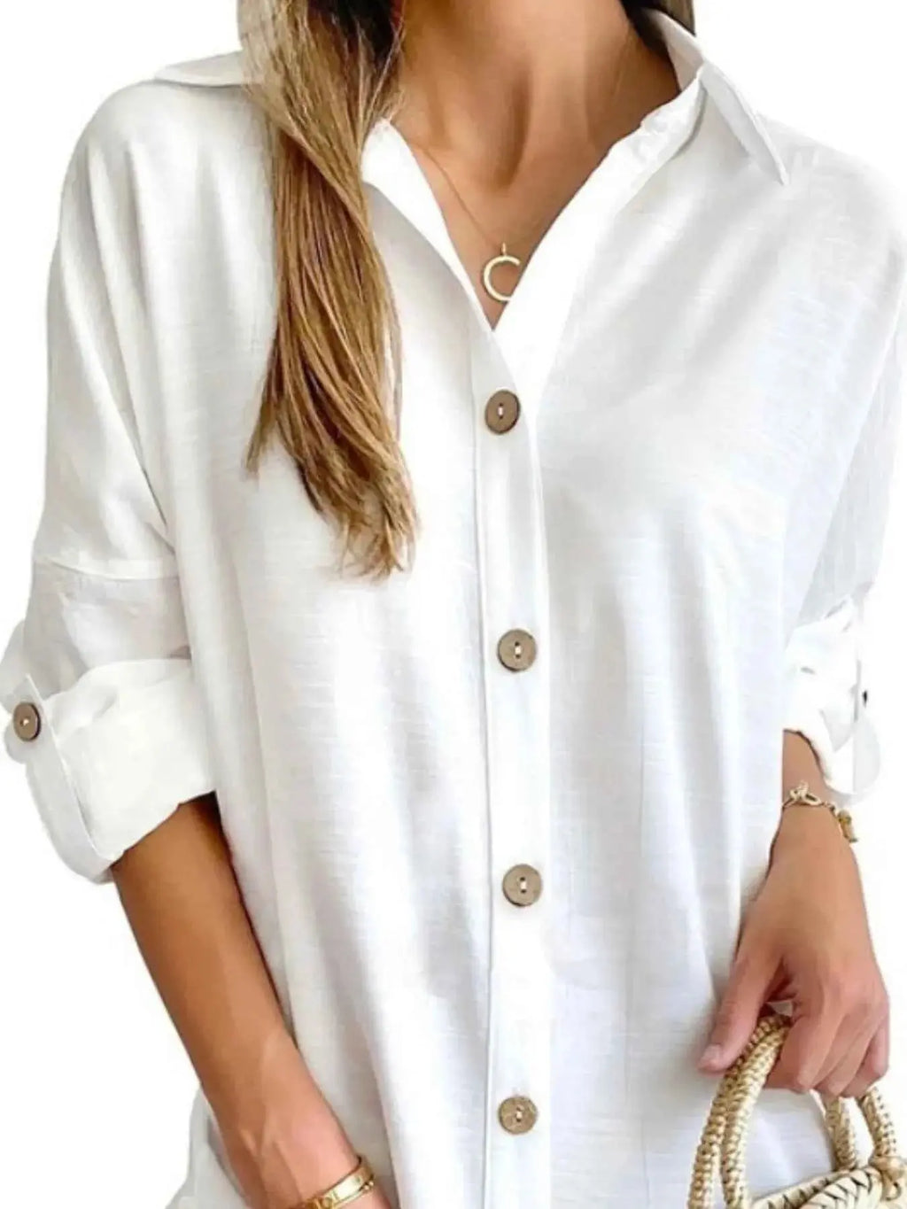 Button Down Long Sleeve Shirt Dress.