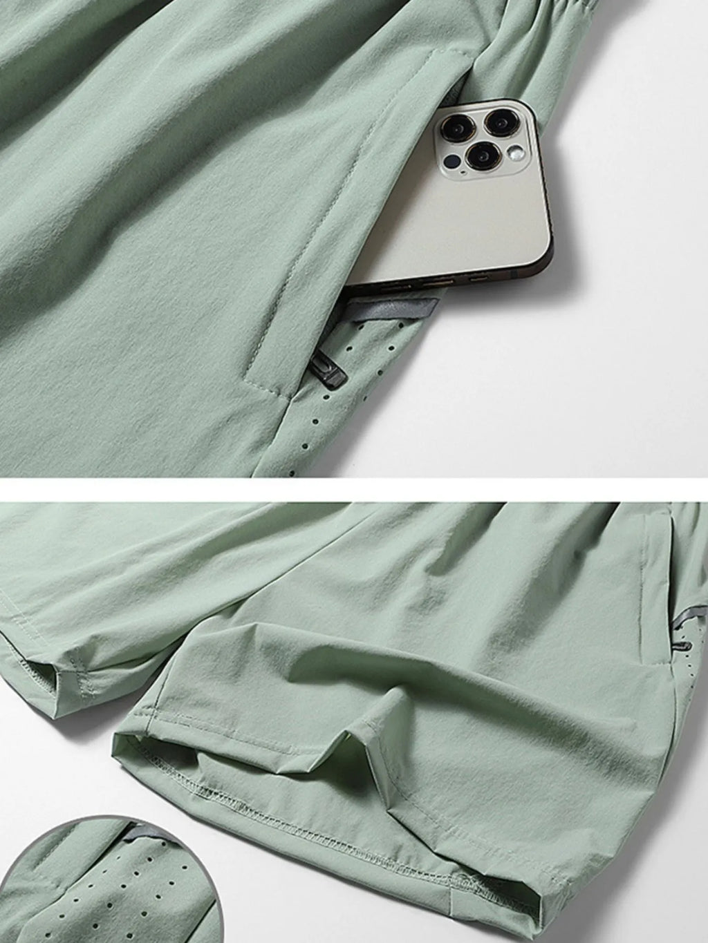 Men's Plus Size Drawstring Shorts.