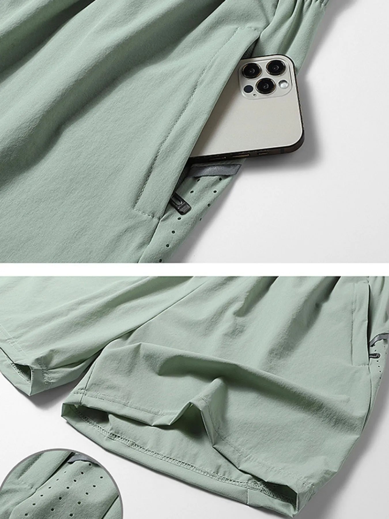 Men's Plus Size Drawstring Shorts.