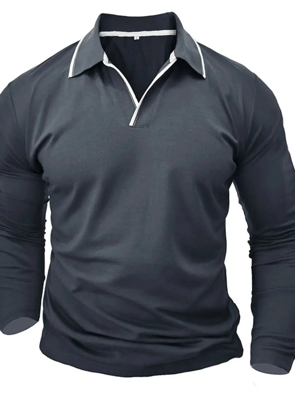 Men's Classic Long Sleeve Polo Shirt.