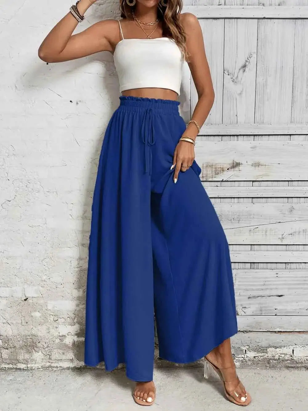 High Waist Wide Leg Pants.