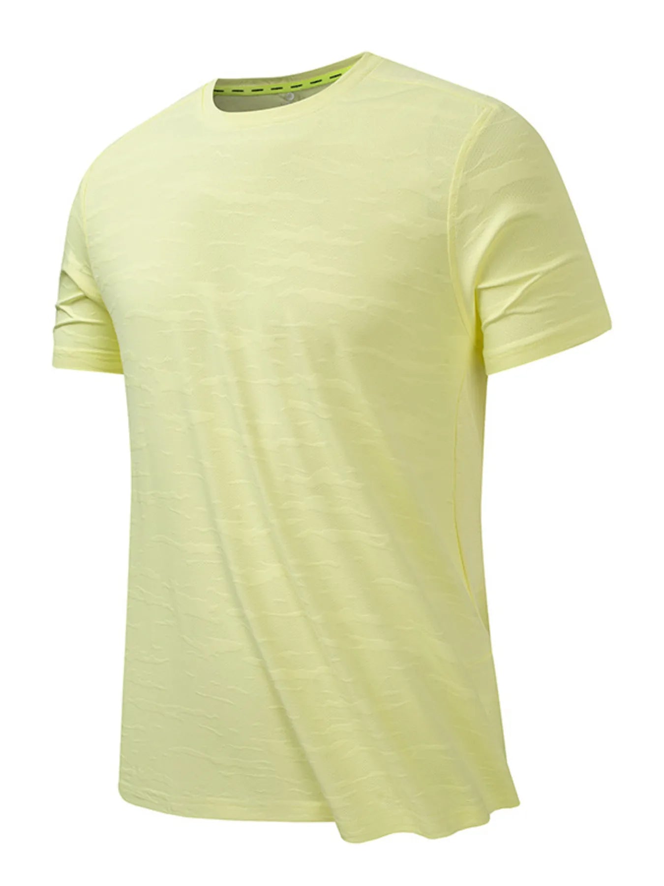 Men's Plus Size Round Neck Short Sleeve Active T-Shirt.