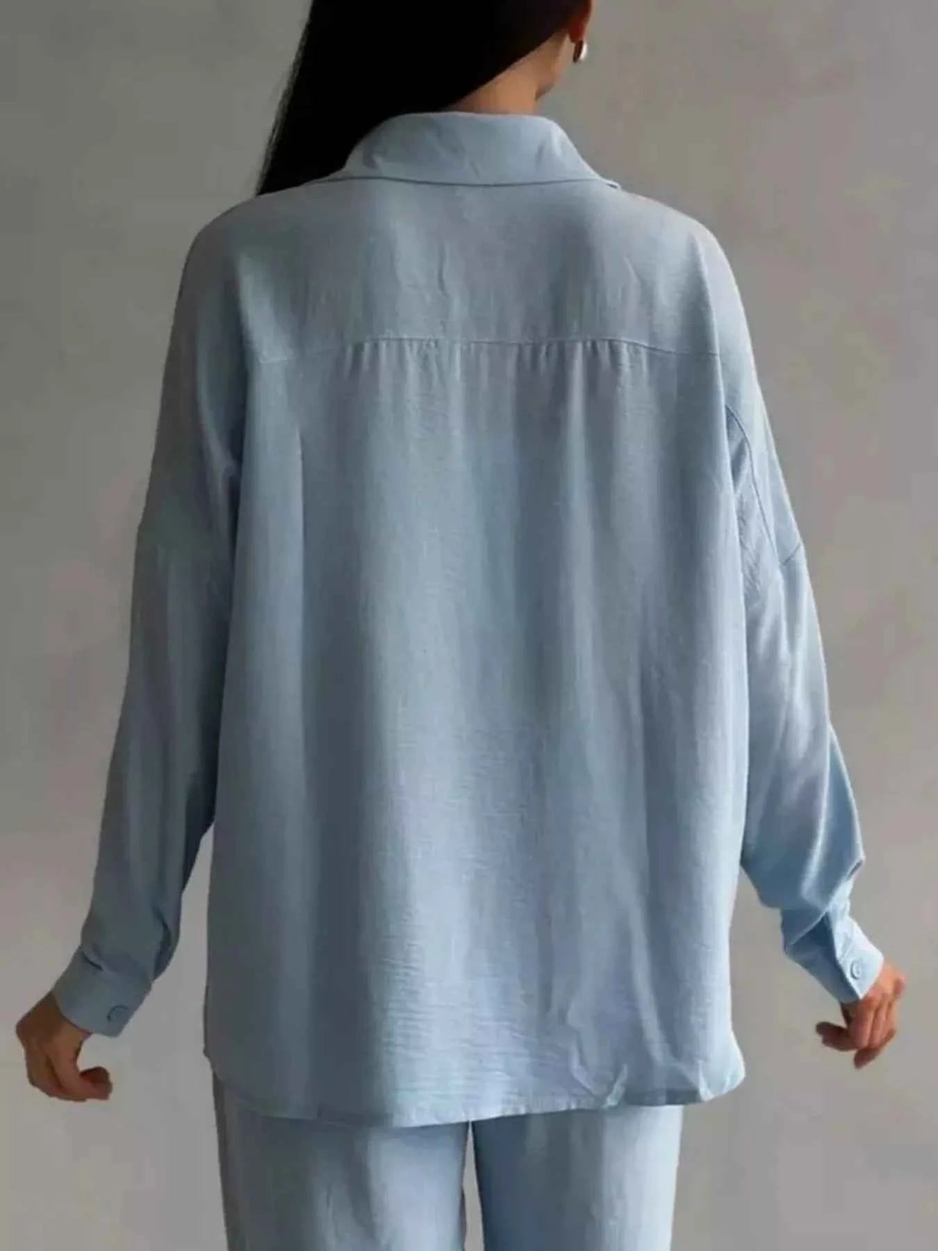 Button Down Shirt and Pants Set