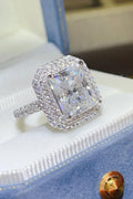 2 Carat Moissanite 925 Sterling Silver Ring.