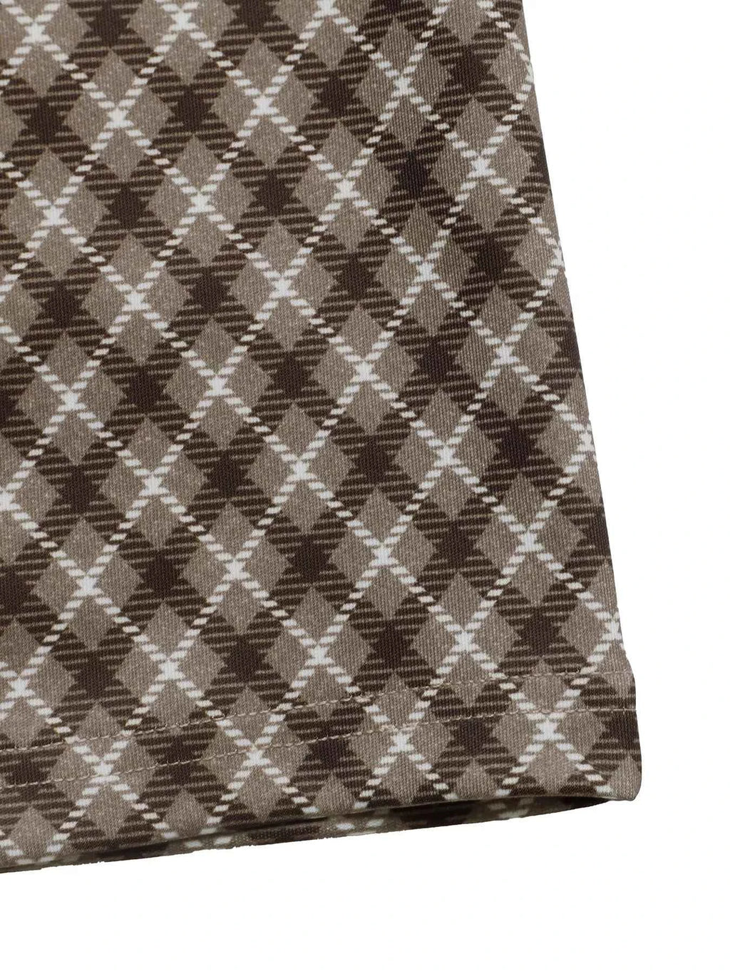 Plaid High-Waisted Wide Leg Pants.