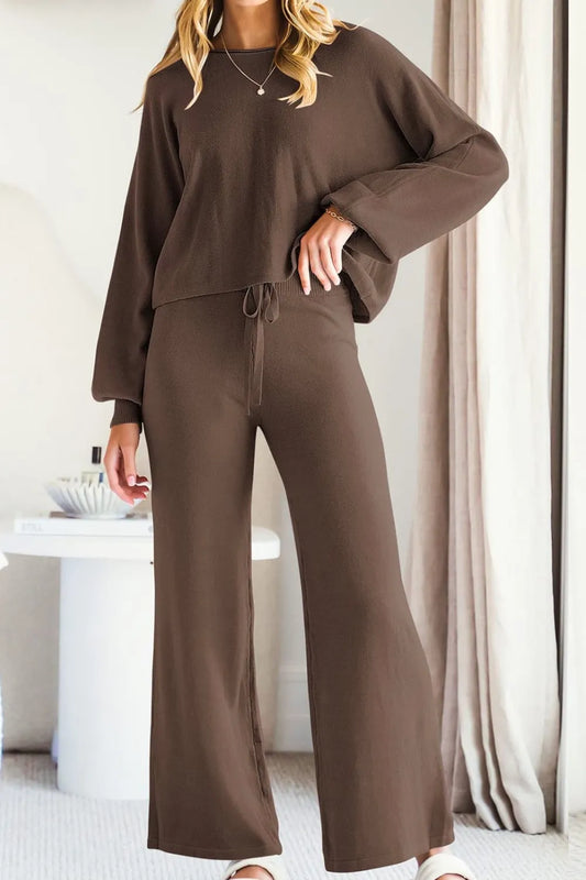 Long Sleeve Top and Pants Set WOMEN - CHIC TB