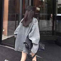 Distressed Ripped Denim Jacket Women Casual Loose  Vintage Jacket Top