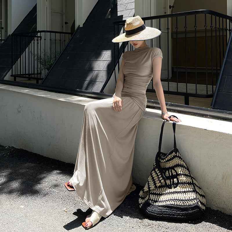 Slimming and slimming knit pure desire style design dress set