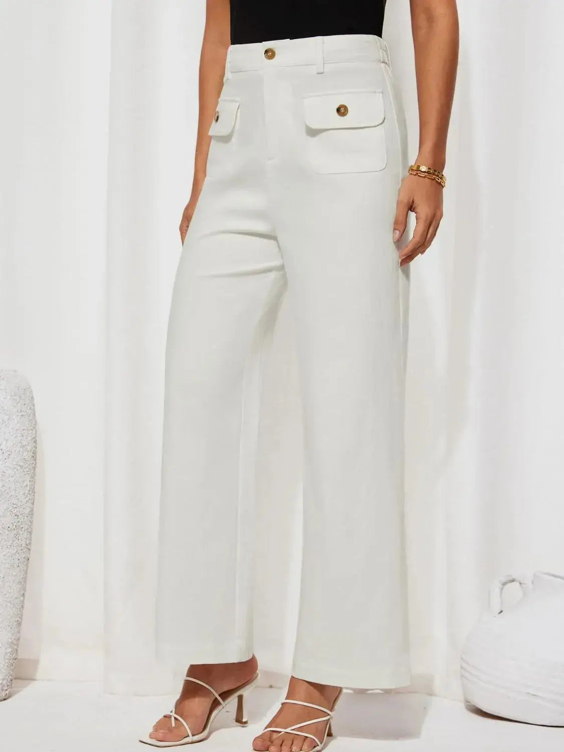 High Waist Wide Leg Pants.