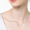 Cross 925 Sterling Silver Moissanite Necklace.